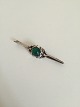 Georg Jensen 
Silver Brooch 
green agate No 
117 from 
1910-1920. 
Measures 7.3 cm 
/ 2 7/8 in. and 
is ...