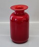 Old Red Glass 
vase 19 cm 
Holmegaard, or 
Kastrup quality