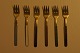 6 pcs. A. 
Michelsen, 
Copenhagen 
sterling silver 
cake forks 
"harlequin". In 
very good 
condition. ...