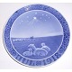 Royal 
Copenhagen 
Christmas plate 
1918. Factory 
first. In good 
condition.
 17 cm. in 
diameter.