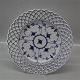 Royal 
Copenhagen Blue 
Fluted Full 
Lace 1099-1 
Plate, flat 
with pierced 
border and 
rosettes for 
...