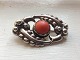 Kay Boyesen Sterling Sølv Brooch with Coral