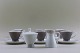 Rosenthal mocha service, 9 sets, mocha-cups, saucers, creamer and sugar bowl.