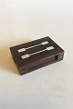 Hans Hansen 
Sterling Silver 
Palisander 
Match Stick 
Box. Measures 
10.7 cm / 4 
7/32 in. x 7 cm 
/ 2 ...