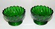 Pair of green salt cellar