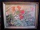 Flowerpainting 
by Ejner 
Parslev. 1923. 
Motif: begonias 
at wall. 
Measures 
without frame 
46 x 61 cm.