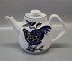 126 Coffee pot 46 oz/130 cl (1737126) Royal Copenhagen Faience Blue Pheasant 
Chr. Joachim Aluminia
