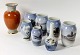 Royal 
Copenhagen, 
collection of 
vases with 
different 
motives and a 
crackle vase. 
In perfect ...