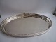 Silver plated 
tray with 
gallery edge, 
Denmark ca. 
1920.
60.5 cm. long 
and 39.5 cm 
wide.
