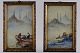 2 watercolors,  Istanbul views, indistinctly signed.