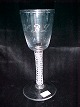 Norwegian 
wineglass from 
Hurdal 
Glasvaerk. 
Approx. year 
1780. 
Inscription 
"HBL". Height 
15.5 cm.