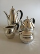 Georg Jensen 
Sterling Silver 
Cosmos Coffee 
and Tea Pot 
with Creamer & 
Sugar No 45
Teapot No ...
