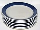 Rörstrand Blue 
Koka, side 
plates.
Diameter 17.5 
cm.
Perfect 
condition.