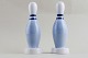 Rare pair of 
B&G (Bing & 
Grondahl) 
bowling pins, 
number 6132.
20 cm. high. 
Factory first, 
in ...