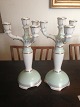 Bing & Grondahl 
Pair of 4-Arm 
Candelabra's in 
mint green ...