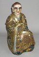 Satsuma Budha figure, Japan, 19th century. Polychrome decorated with gilding. H .: 31 cm.