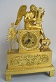 French Empire 
mantel clock, 
guildedt, o. 
1800 with cord 
hanging. French 
standard 
clockwork. ...