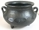 Tripod 
Jutlander pot 
with two ears, 
19th century. 
Denmark. Black 
pottery. H: 11 
cm. Dia.: 16cm. 
...