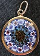Pendant in gold 
plated silver 
with 
"millipunti", 
presumably 
Toso, Ermanno, 
half of the 
1950. ...