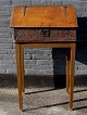 English writing 
desk in 
polished oak, 
Gothic style, 
17th century. 
The front with 
carvings and 
...