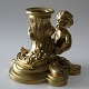 Small French 
gilded bronze 
candlestick, 
19th century. 
Rococo style. 
With rocailles 
...