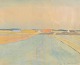 Jensen, Axel P. 
(1885 - 1972) 
Denmark: View 
from Faarup, 
Jutland. 
Watercolour and 
lead. 40 x 50 
...