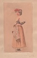 Italian artist, 
19th century.: 
Full portrait 
of a Roman 
woman. 
Watercolor. 
Signed: Romolo 
Ti ... ...