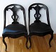 Couple of New 
rococo salon 
chairs, 
Denmark, 19th 
century. 
Stained beech. 
With Capriole 
legs and ...