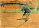 Schouboe, 
Henrik (1876 - 
1949) Denmark: 
A sower. 
Watercolor. 
Signed .: 
Monogram. 30 x 
40 cm.
In ...