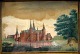 Danish Golden 
Age artist 
(19th c.): 
Prospect with 
Frederiksborg 
Castle. Pastel 
on paper. ...