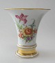 Porcelain vase, 
Fürstenberg, 
Germany, 19th 
century. Gold 
plated with 
hand painted 
floral ...