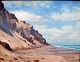 Pedersen, 
Holger Topp 
(1883 - 1962) 
Denmark: Sand 
dunes by the 
sea. Oil on 
canvas. 29 x 38 
cm. ...