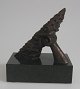 Danish artist 
(20th century): 
Composition. 
Bronze. Signed: 
Monogram LA 87. 
No. 111/125. On 
black ...