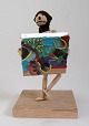 Bredtved. 
Michael (1959 
-) Denmark: 
Composition. 
Wood, fabric 
and acrylic. H 
.: 26 cm. On 
foot. ...