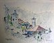 Gregersen, Emil 
(1921 - 1993) 
Denmark: Party 
from Vrandrul, 
Bosnia. 
Watercolor. 
Signed.: Emil 
G, ...