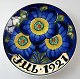 Aluminia 
Christmas 
plate, 1921. 
Polychrome 
decoration with 
flowers. 
Stamped .: 
Aluminia. Dia 
.: ...