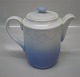 0825 Large offee pot 19 cm (Hotel) (1052)
 B&G Blue tone - seashell tableware Hotel