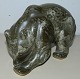 Figure of bear in ceramics from Johgus, Bornholm
