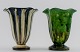 Kähler, HAK, glazed stoneware vases.