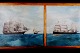 Olie på lærred, marinemaleri, ubekendt kunstner, ca. 1900.