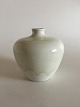 Rorstrand Art 
Nouveau Vase 
Crystalline 
Glaze light 
green. Measures 
14,5cm.