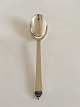 Georg Jensen 
Pyramid 
Sterling Silver 
Dessert Spoon 
No 021. 
Measures 16.5 
cm / 6 1/2 in.