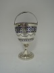 Sugar bowl with 
blue glass 
insert. Silver 
(830). Stamped 
MW (Martin 
Westrup, 
Copenhagen ...