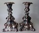 A pair of 
candlesticks in 
sterling 
silver, firm 
Hans Jensen and 
Co's successor, 
Aarhus 1937 - 
...