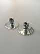 Georg Jensen 
Harald Niesen 
Sterling Silver 
Pair of 
Candlesticks No 
897. Meaasures 
6,6cm x 3cm