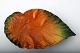Ipsens number 19, ceramic tray in the form of a leaf.
