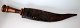 Arabic curved dagger, 19th century. Leather sheath. Double-edged. With handle in Horm. Sheath ...