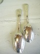 Two spoons of 
silver spoons 
Fabricius 
silver 1769 
Violin shaped 
Length 21cm.