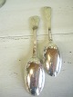 Two bridal spoons violin-shaped Fabricius silver 1769