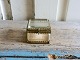 Beautiful small 
glass box from 
France. 
Measures 5.5 x 
5.5 cm. Height 
4.5 cm.